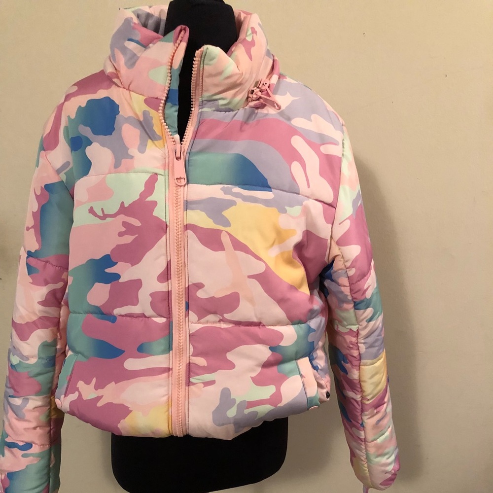 Nicopanda Pink Camo Coat size Medium